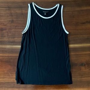 BANANA REPUBLIC Black & White Knit Tank Top, sz S